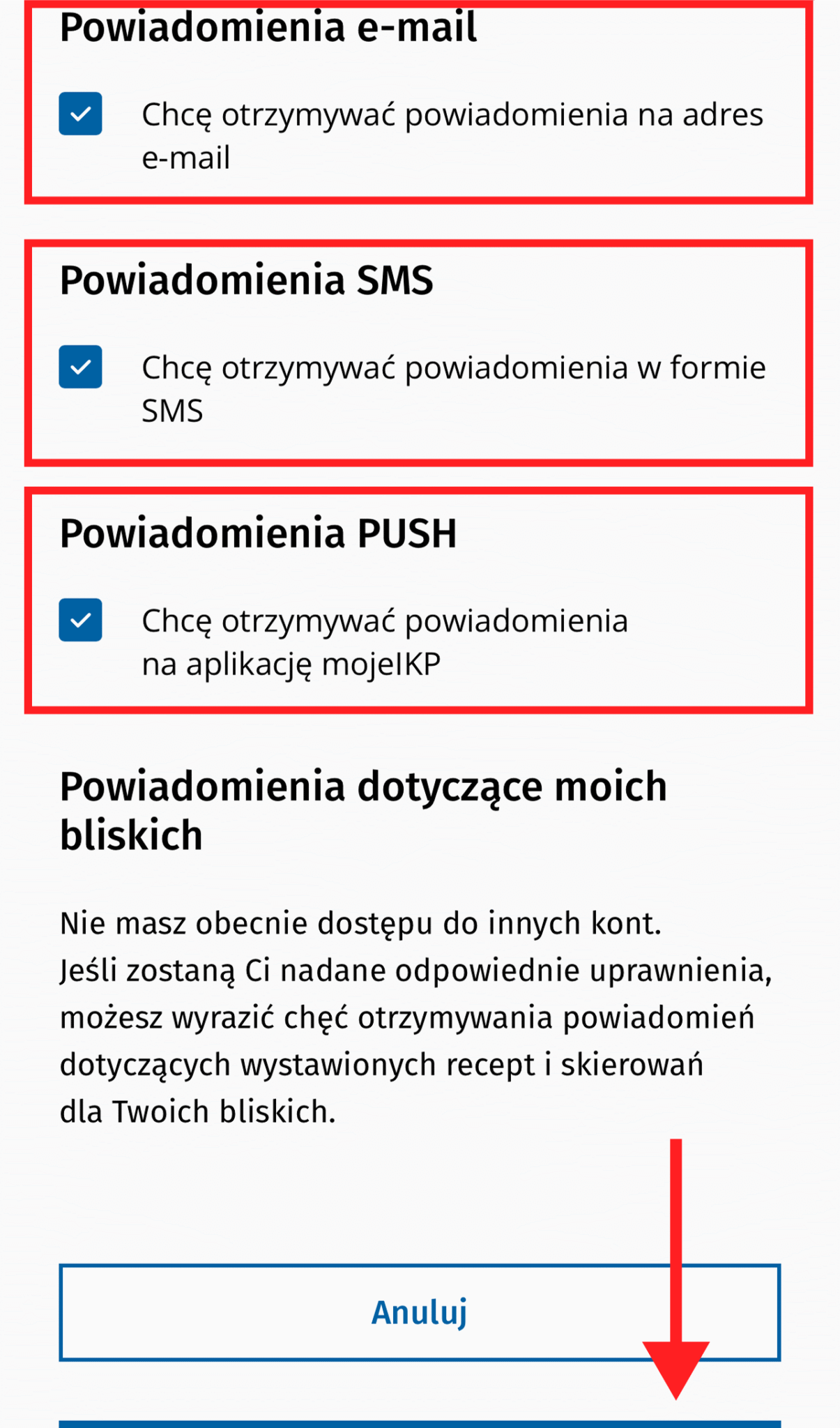 Zapisz powiadomienia
